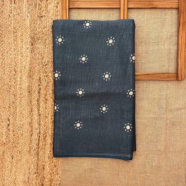 Natyam Indigo saree - Image 3